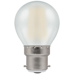 Crompton 5W Warm White BC Pearl Golfball Round Dimmable LED Filament